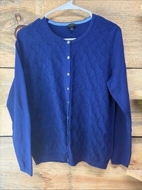 Talbots Knit Button Front Cardigan